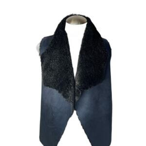 NWT Romeo and Juliet Couture Vest Size Small Slate/Black MSRP $165